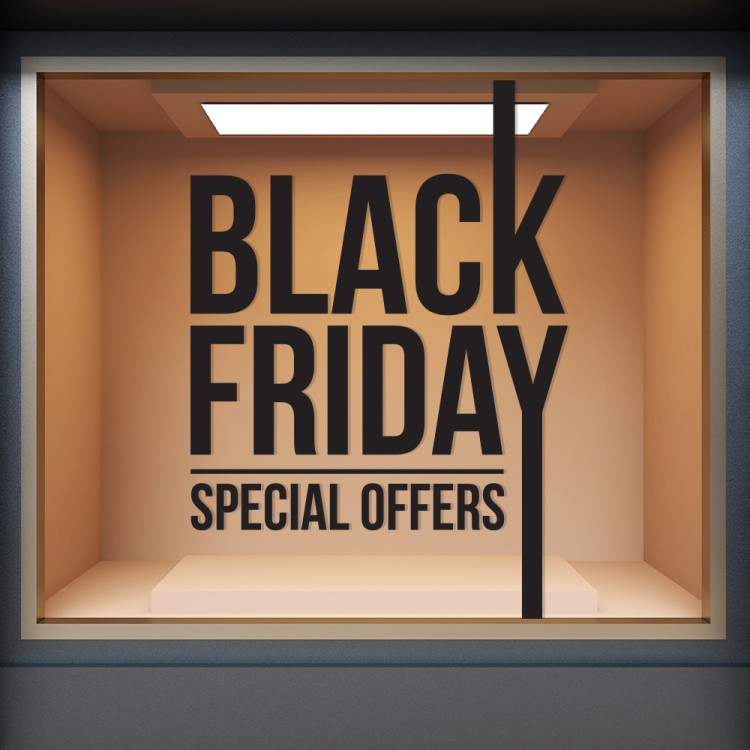 Αυτοκόλλητο Βιτρίνας Black Friday Special Offers