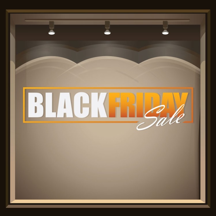 Αυτοκόλλητο Βιτρίνας Black Friday Sale