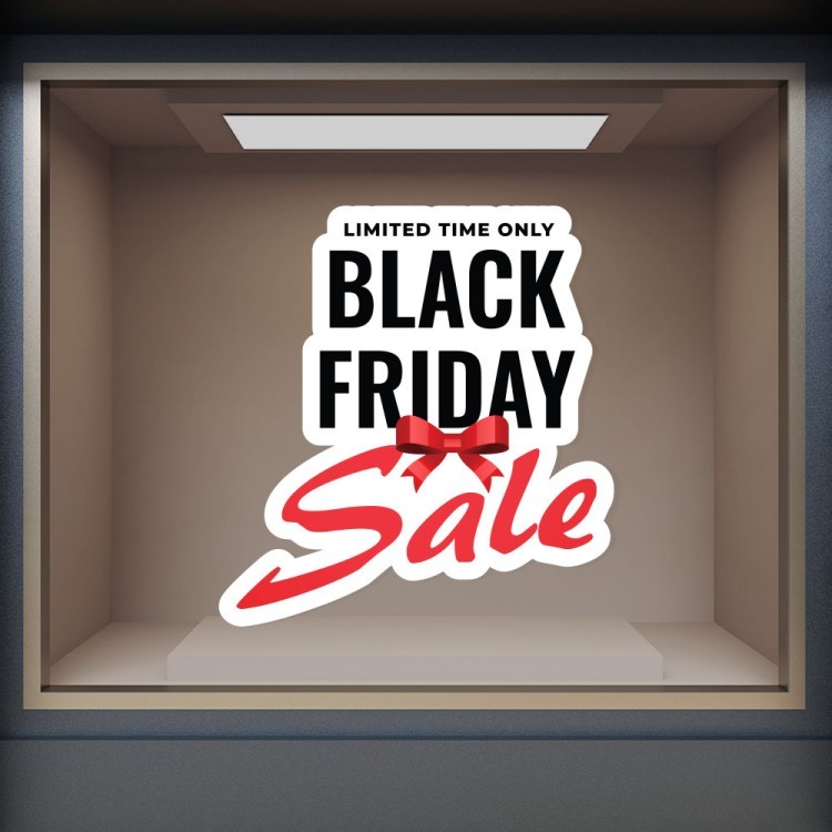 Αυτοκόλλητο Βιτρίνας Black Friday | Limited Time