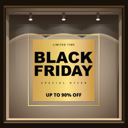 Black Friday Up To 90% Αυτοκόλλητο Βιτρίνας