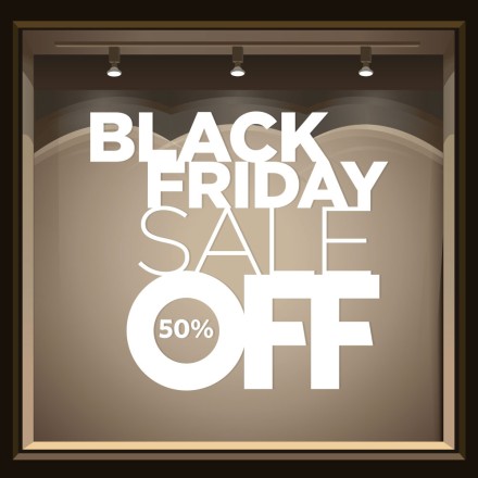 Black Friday SALE Αυτοκόλλητο Βιτρίνας