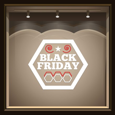 Happy Black Friday Αυτοκόλλητο Βιτρίνας