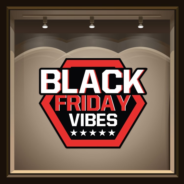 Αυτοκόλλητο Βιτρίνας Black Friday Vibes
