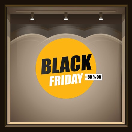 Black Friday 50%oFF Αυτοκόλλητο Βιτρίνας