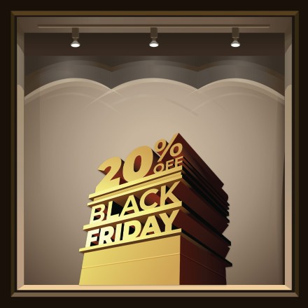 Gold Friday Αυτοκόλλητο Βιτρίνας