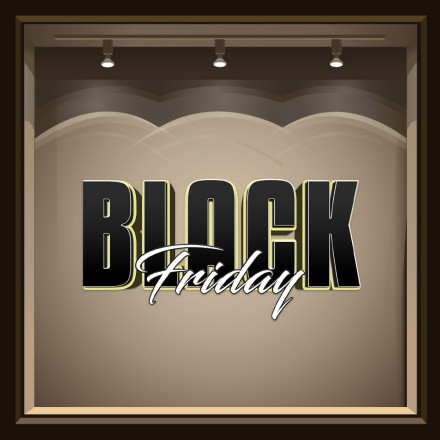 Neon Black Friday Αυτοκόλλητο Βιτρίνας