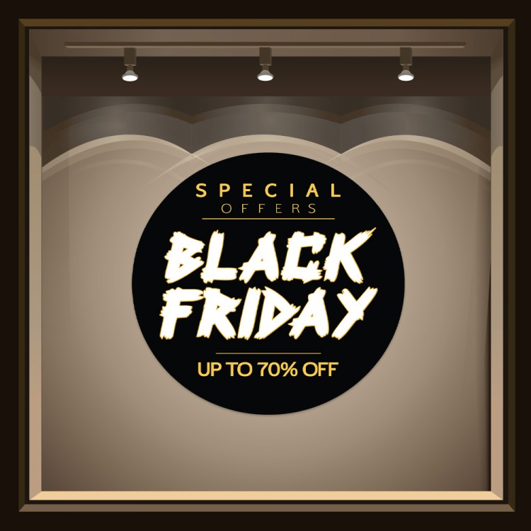 Αυτοκόλλητο Βιτρίνας Special Offers Up to 70%