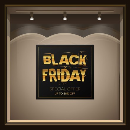 Black Friday Offers Αυτοκόλλητο Βιτρίνας