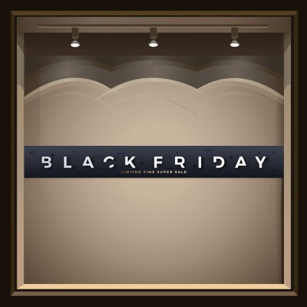 Black Friday Banner Αυτοκόλλητο Βιτρίνας