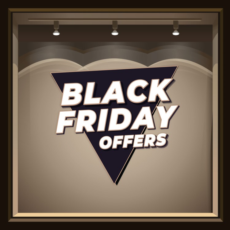 Αυτοκόλλητο Βιτρίνας Black Friday Offers