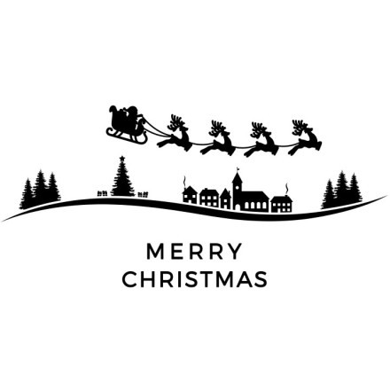 Christmas Flying Deers
