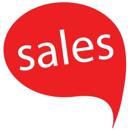 Sales σε χρωματιστό σύννεφο ομιλίας