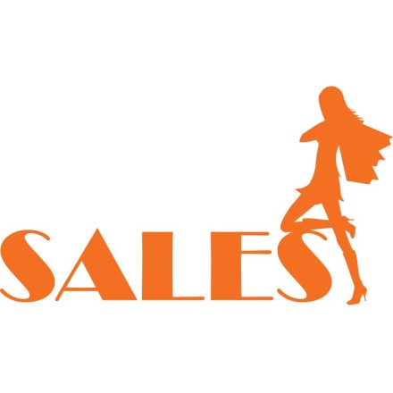 Sales μοντέρνα γυναίκα Αυτοκόλλητο Βιτρίνας