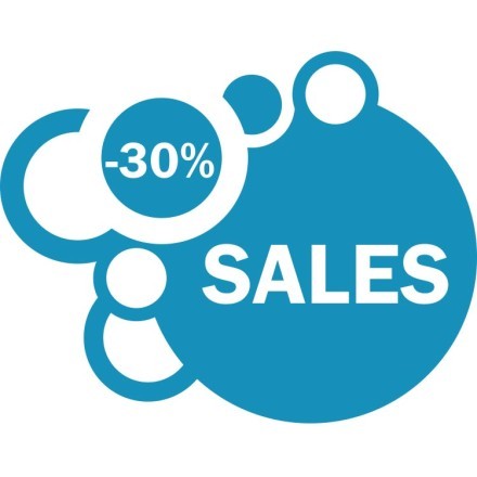 Sales -30% bubbles
