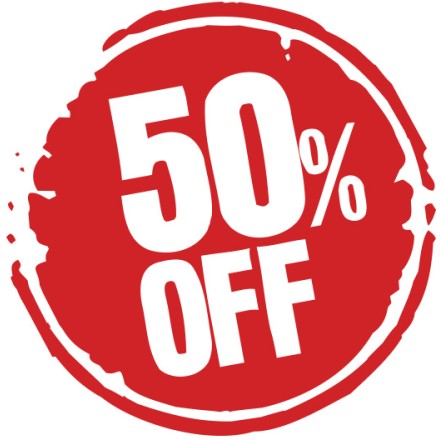 50% Off σε κύκλο Αυτοκόλλητο Βιτρίνας