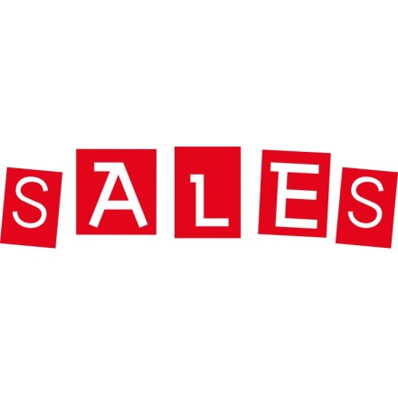 Sales γράμματα σε τετράγωνα Αυτοκόλλητο Βιτρίνας