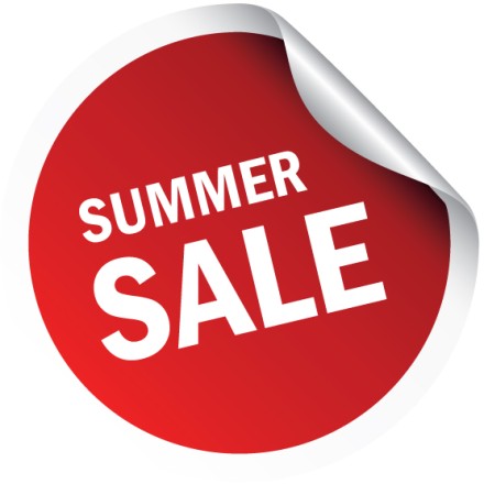 Summer sales Αυτοκόλλητο Βιτρίνας