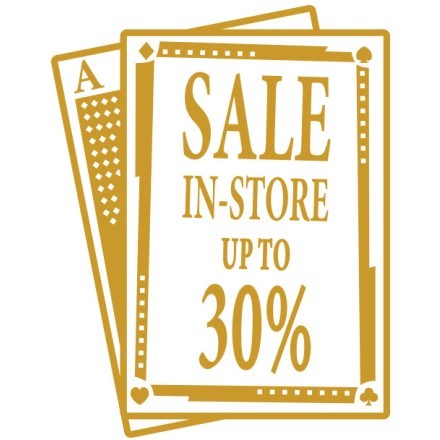 Sale in store up to 30%