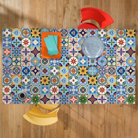 Talavera Pattern Αυτοκόλλητο Επίπλου