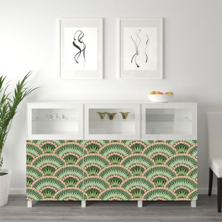 Tropical Pattern Αυτοκόλλητο Επίπλου