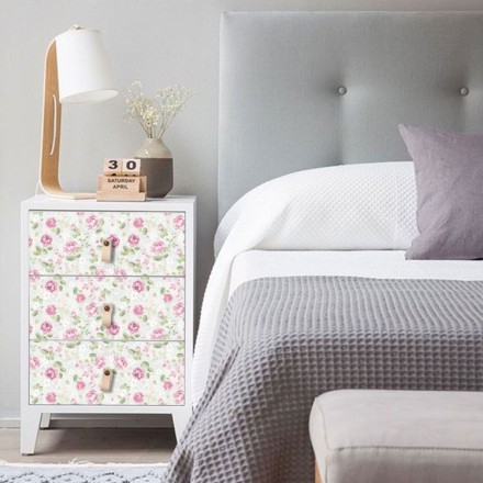 French floral pattern Αυτοκόλλητο Επίπλου