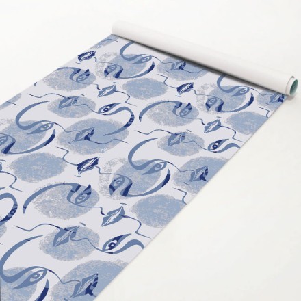 Blue outlines