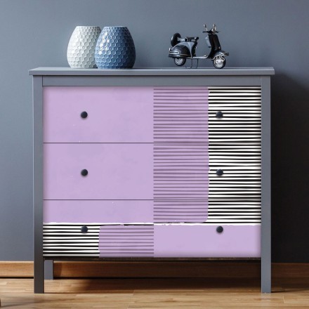 Purple shape Αυτοκόλλητο Επίπλου