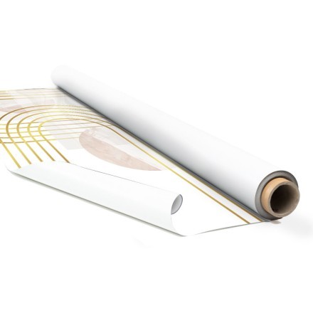 White & gold paint