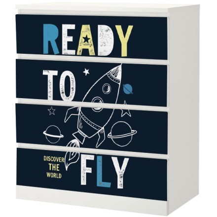 Ready to fly Αυτοκόλλητο Επίπλου