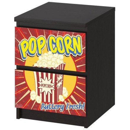 Pop corn, κόμικς Αυτοκόλλητο Επίπλου