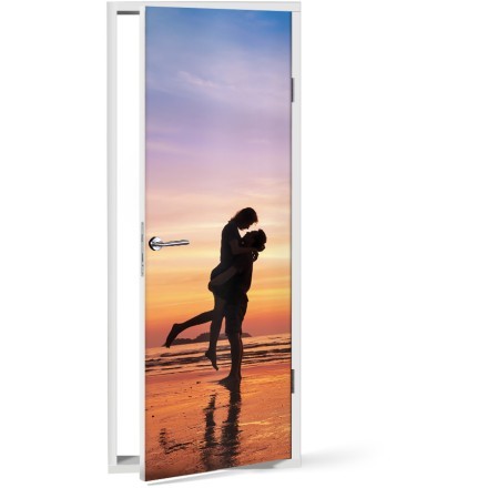 Φιλί στην παραλία Αυτοκόλλητο Πόρτας