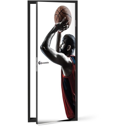 Μπασκετμπολίστας Αυτοκόλλητο Πόρτας