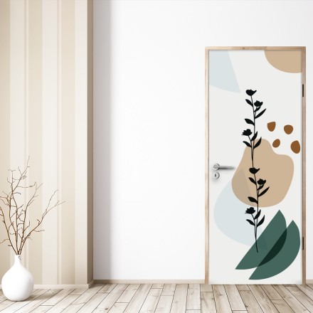 Leaves line painting