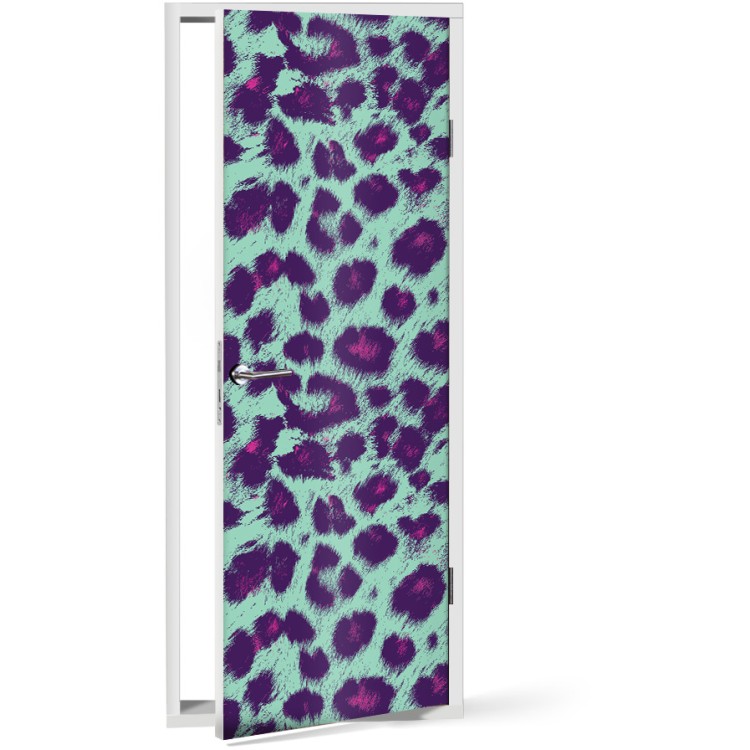 Αυτοκόλλητο Πόρτας Animal print