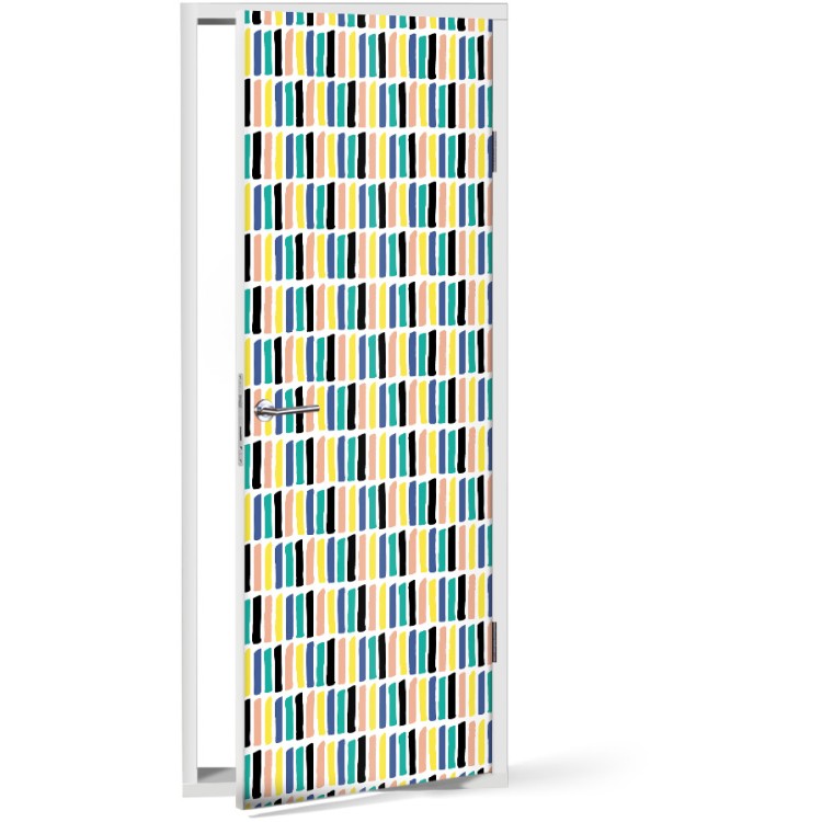 Αυτοκόλλητο Πόρτας Vertical lines