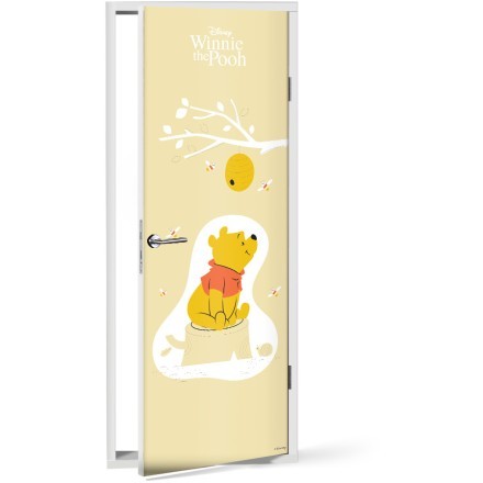 Winnie the Pooh adores Honey Αυτοκόλλητο Πόρτας