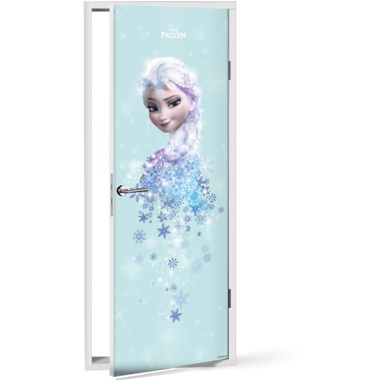 Αυτοκόλλητο Πόρτας Happy Elsa, Frozen