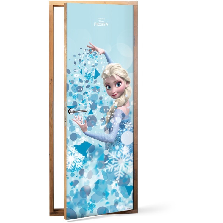 Αυτοκόλλητο Πόρτας Η όμορφη Έλσα, Frozen