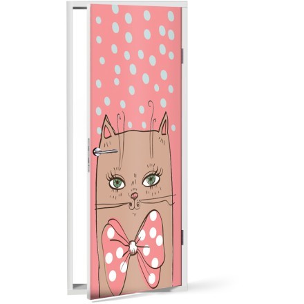 Kitty Αυτοκόλλητο Πόρτας
