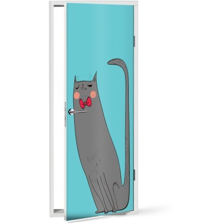 Mr. Cat Αυτοκόλλητο Πόρτας