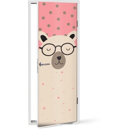 Bear dots Αυτοκόλλητο Πόρτας