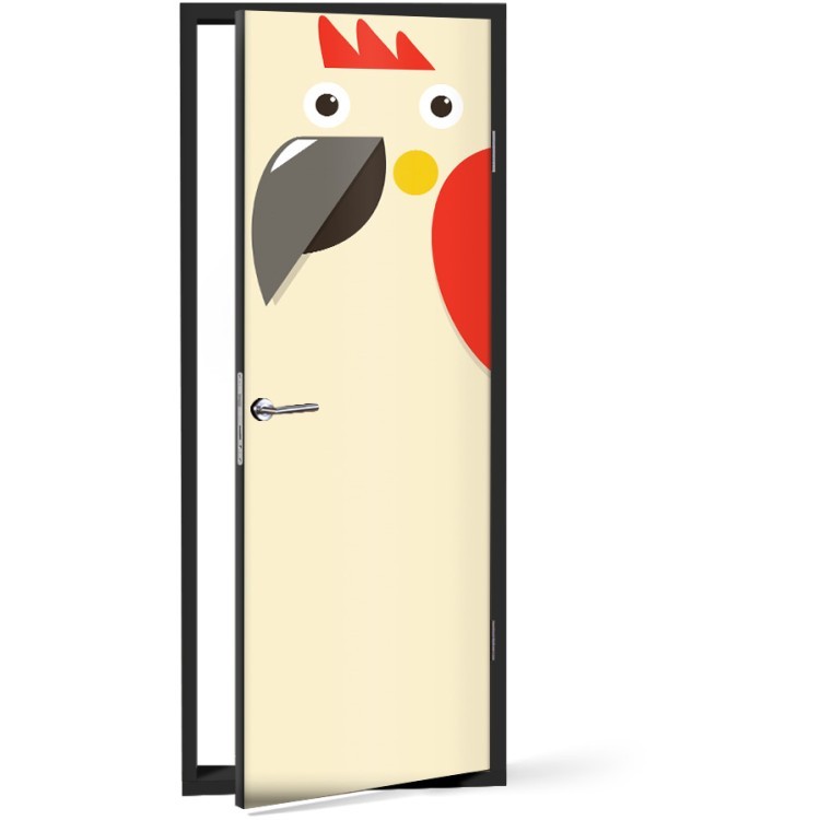 Αυτοκόλλητο Πόρτας Mr Rooster