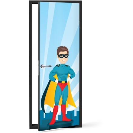 Superman με γυαλιά Αυτοκόλλητο Πόρτας