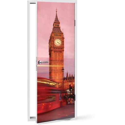 Big Ben sunset Αυτοκόλλητο Πόρτας