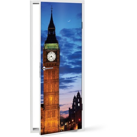 Big Ben Clock Αυτοκόλλητο Πόρτας