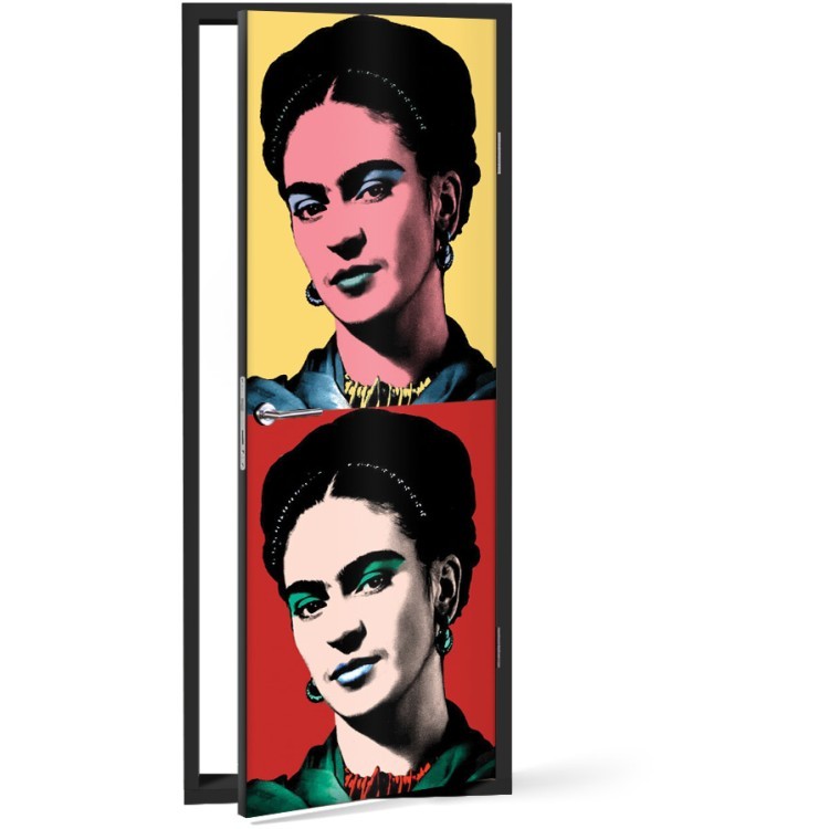 Αυτοκόλλητο Πόρτας Frida Khalo