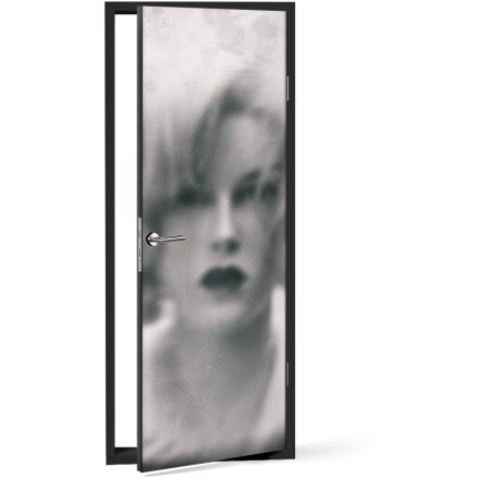 Θολό πορτρέτο γυναίκας Αυτοκόλλητο Πόρτας