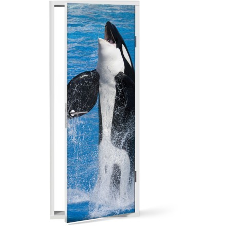 Φάλαινα Αυτοκόλλητο Πόρτας