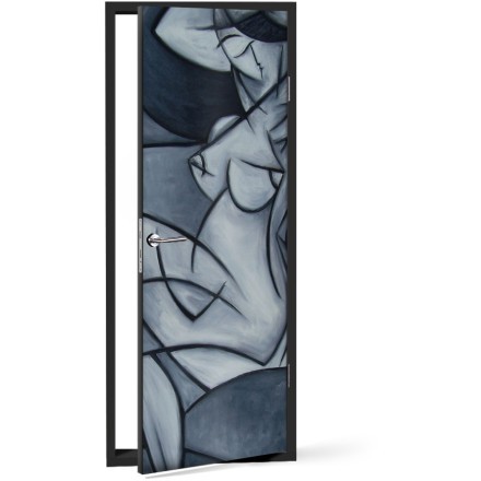 Αφηρημένη τέχνη, γυμνό Αυτοκόλλητο Πόρτας