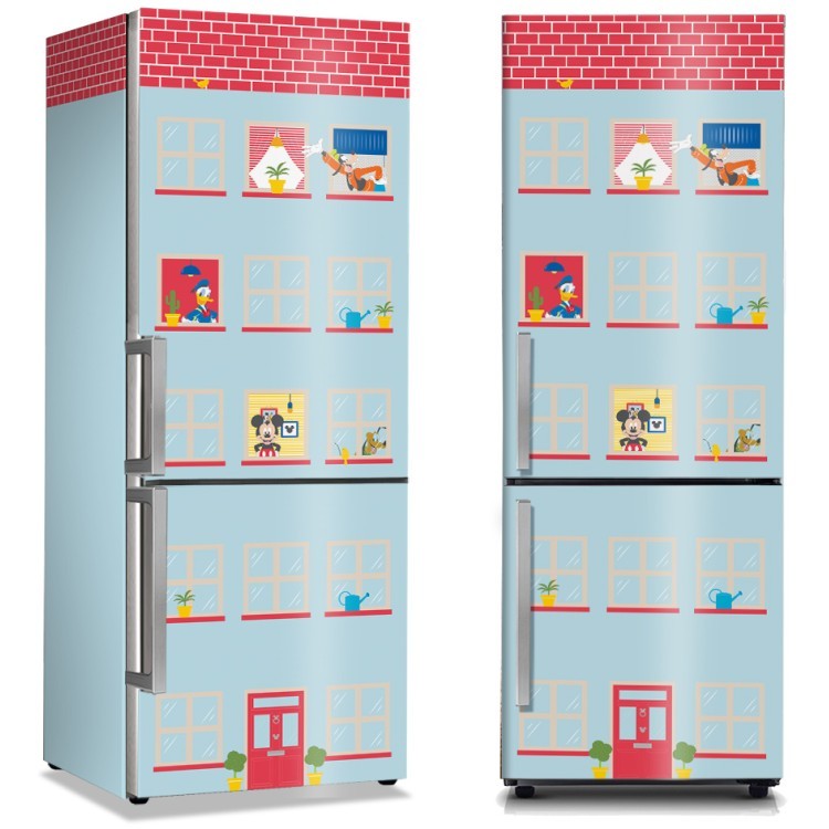 Αυτοκόλλητο Ψυγείου Σπίτι του Micky & της παρέας του